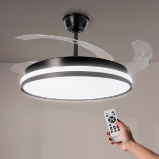 Ventilador de techo LED Black Cami Ø107 cm - N