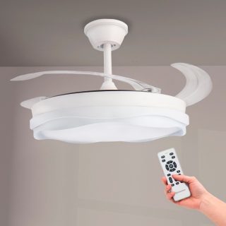 Ventilador de techo LED White Dary Ø106 cm - N