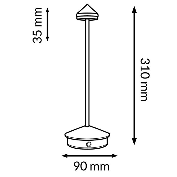 Lampara Led de sobremesa Black Point - N - Imagen 2