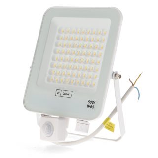 Foco Proyector Blanco Led 50W con Sensor de movimiento - N
