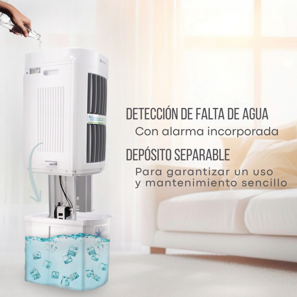 Climatizador evaporativo AirPro portátil  2500m3/h 30 Litros - NMI7002 - Imagen 3