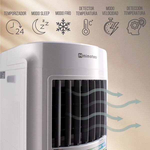 Climatizador evaporativo AirPro portátil  5500m3/h 30 Litros - NMI7002 - Imagen 3