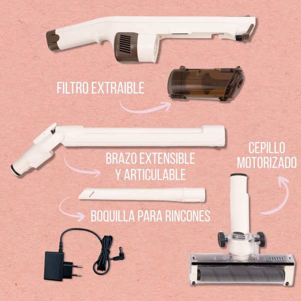 Aspiradora vertical Twist 11.1V con batería sin bolsa - NMI7015 - Imagen 8