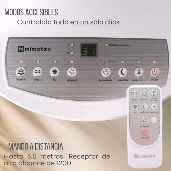 Climatizador evaporativo AirPro portátil  5500m3/h 30 Litros - NMI7002 - Imagen 9
