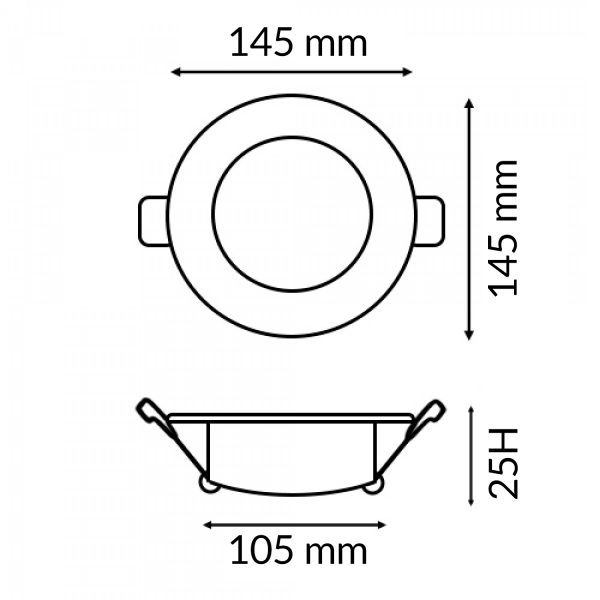 Downlight LED Pro Lass 12W CCT - N - Imagen 2