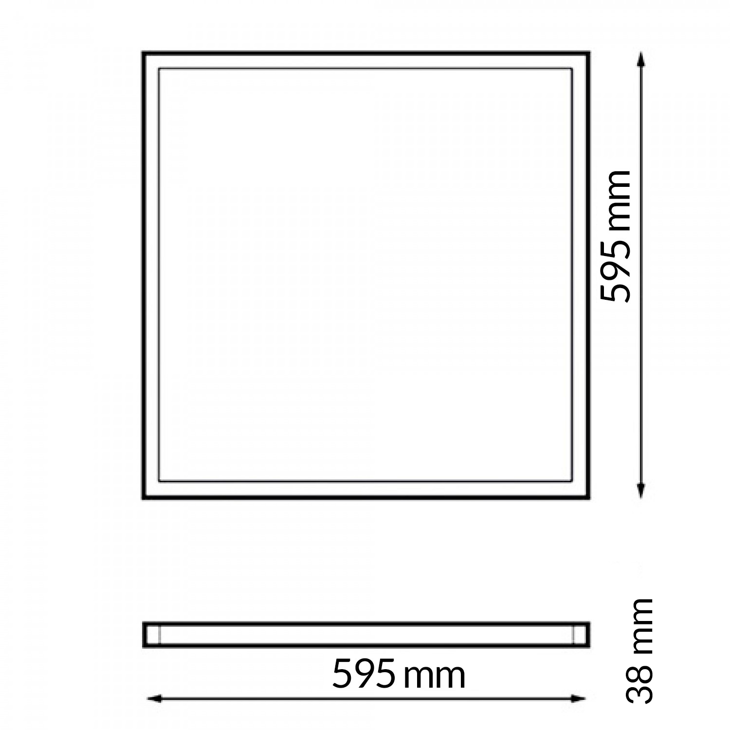 Panel LED Rectangular Superfici Serie Bure60*60 cm 40W - N - Imagen 2
