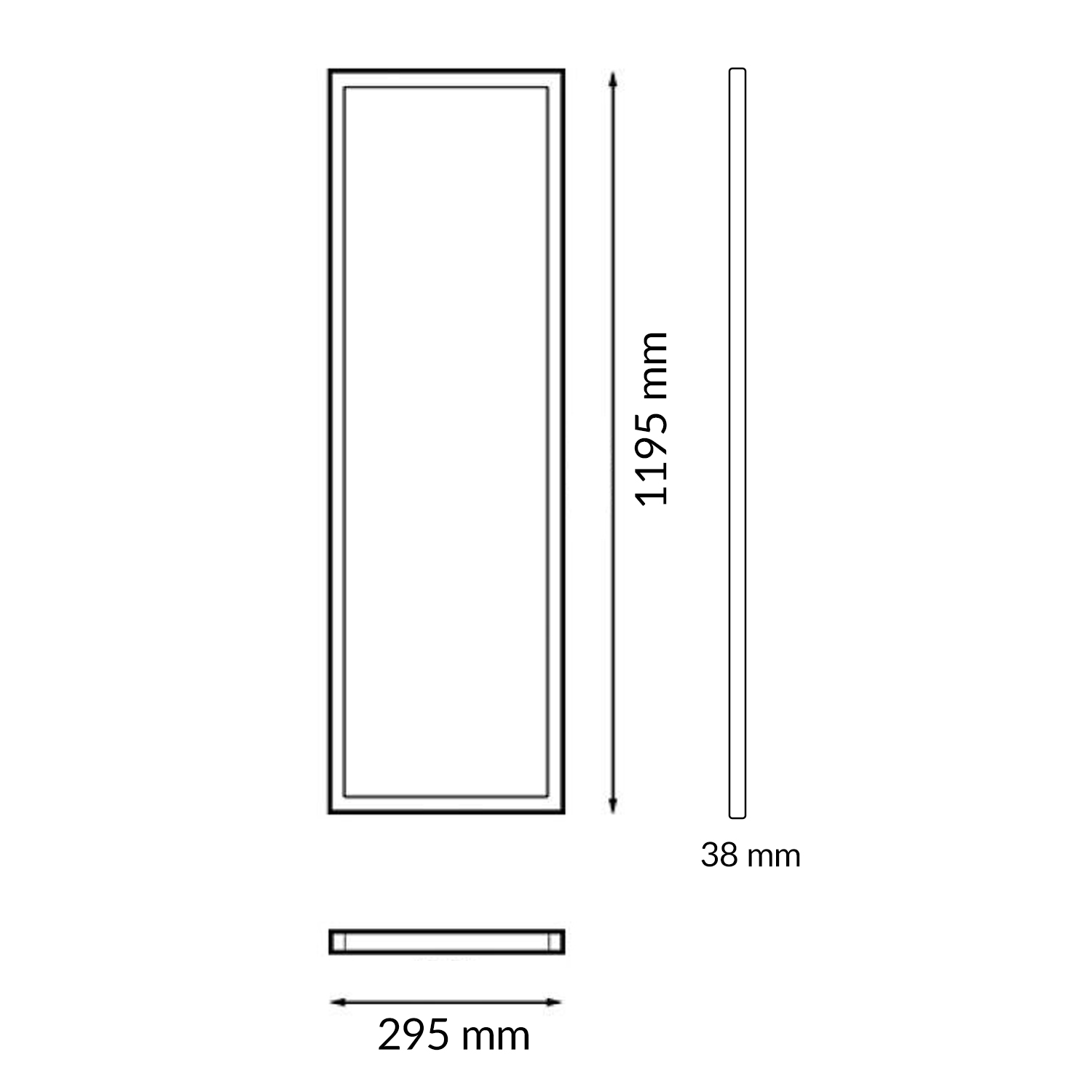Panel LED Rectangular Superfici Serie Bure 120*30 cm 40W - N - Imagen 2