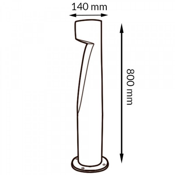 Baliza Led Andru Rust Brown CCT - N - Imagen 2