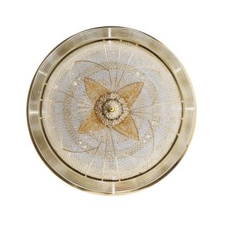 Plafón Decorativo LED Circle Flower Gold - NKB9102