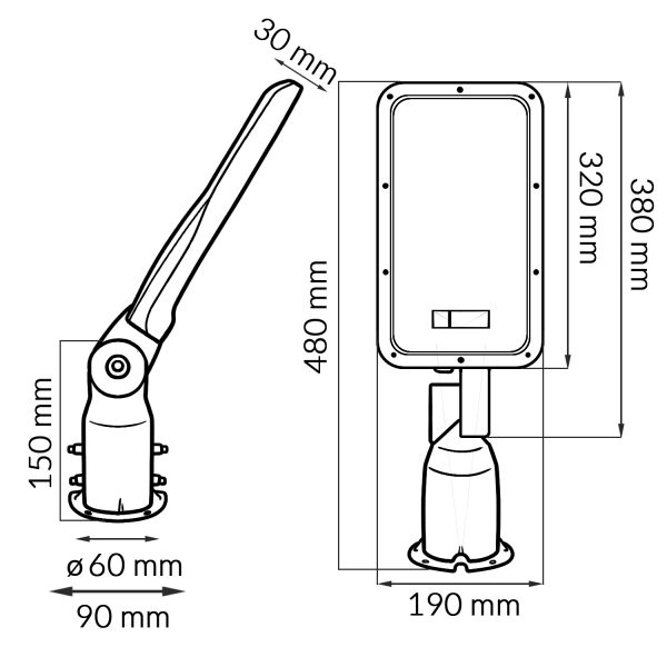 Farola LED  Series 100W - N - Imagen 2