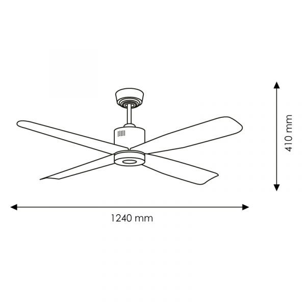 Ventilador de Techo LED Support - DSC - N - Imagen 2
