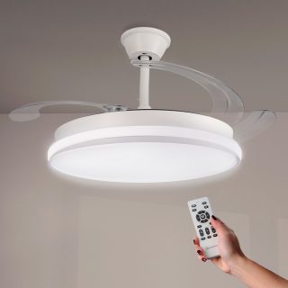Ventilador de techo LED White Cami Ø107 cm - N