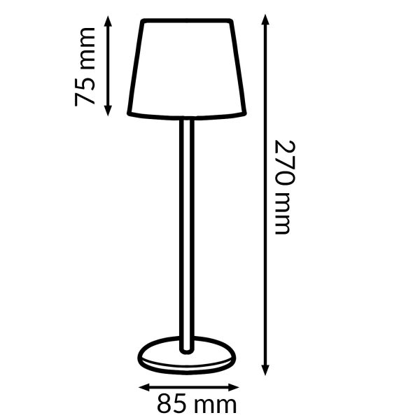 Lampara Led de sobremesa Beige Serena - N - Imagen 2