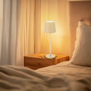 Lampara Led de sobremesa Beige Serena - N