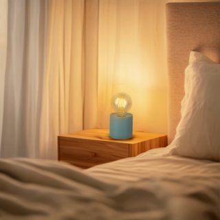 Lampara Led de sobremesa Blue Ditadi - N