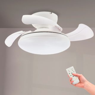 Ventilador de techo LED White Mushroom Ø72,5 cm - N
