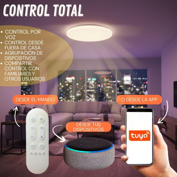 Plafón LED Smarthome Magic 25W RGB+CCT - N - Imagen 5