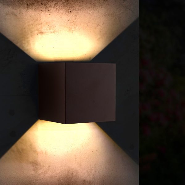 Aplique de Pared LED Rust Cube 12W IP54 - N - Imagen 3