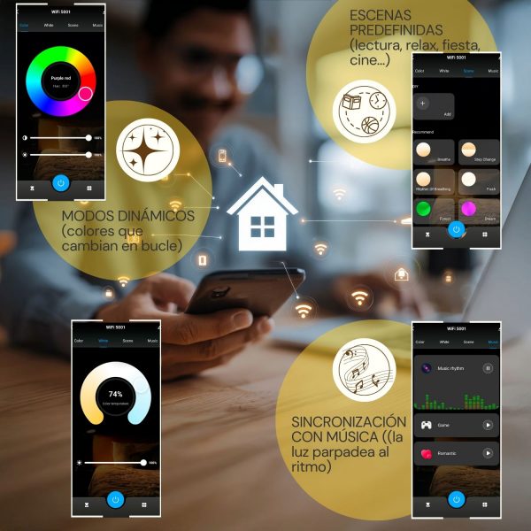 Plafón LED Smarthome Magic 25W RGB+CCT - N - Imagen 8