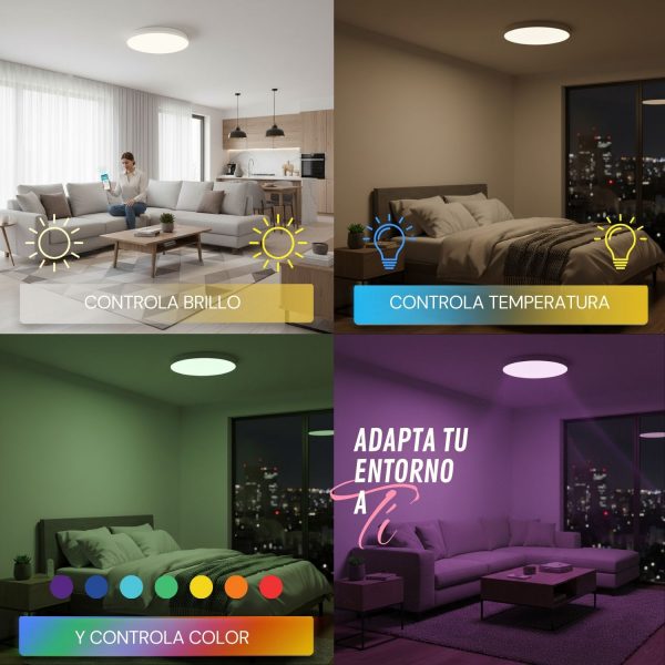 Plafón LED Smarthome Magic 25W RGB+CCT - N - Imagen 4
