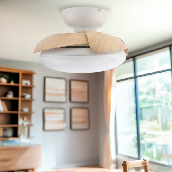 Ventilador de techo LED Wood Mushroom Ø72,5 cm - N - Imagen 3