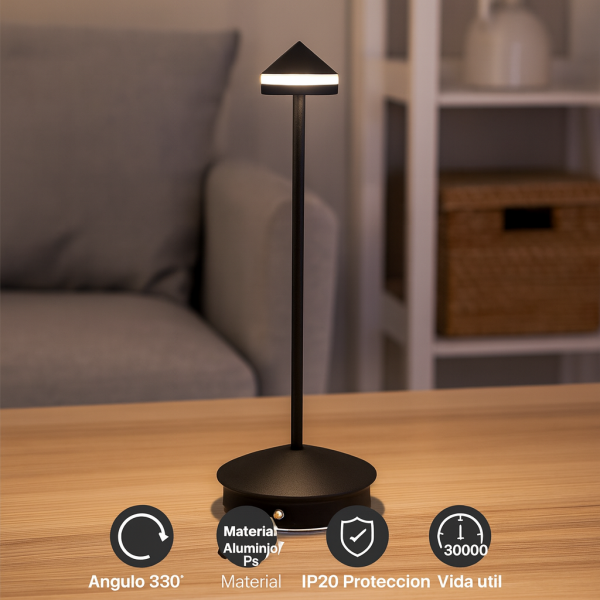 Lampara Led de sobremesa Black Point - N - Imagen 7