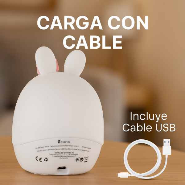Lámpara/ Despertador táctil infantil LED Rabbit - NLM9210 - Imagen 6