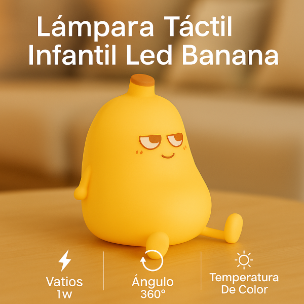 Lámpara táctil infantil LED Banana - NLM9209 - Imagen 4