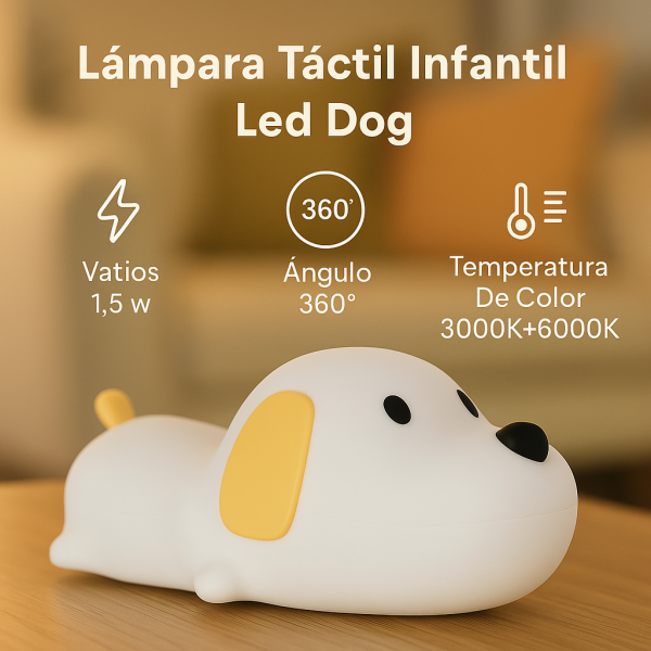 Lámpara táctil infantil LED Dogg - NLM9208 - Imagen 4
