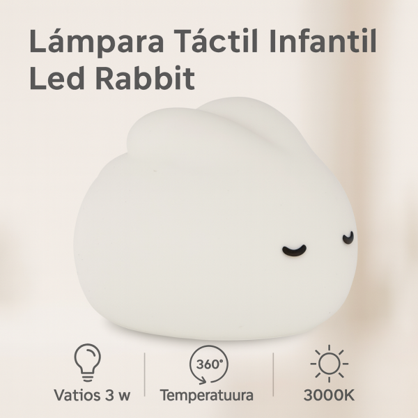 Lámpara táctil infantil LED Rabbit - NLM9203 - Imagen 4
