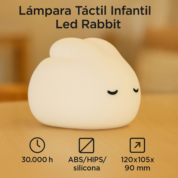Lámpara táctil infantil LED Rabbit - NLM9203 - Imagen 7