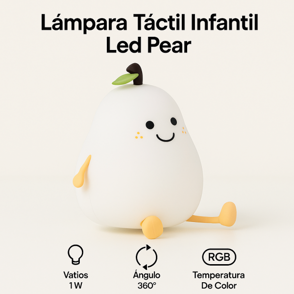 Lámpara táctil infantil LED Pear - NLM9207 - Imagen 4