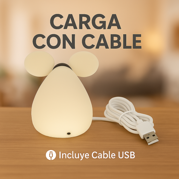 Lámpara táctil infantil LED Mouse - NLM9204 - Imagen 6