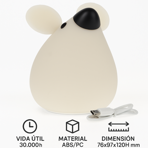 Lámpara táctil infantil LED Mouse - NLM9204 - Imagen 7