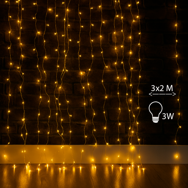 Cortina de Guirnalda Exterior LED con Usb 3*2m - NLM2962 - Imagen 5