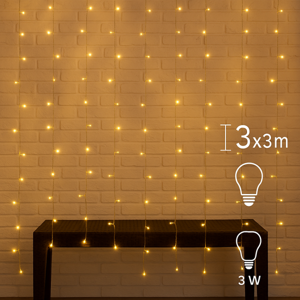Cortina de Guirnalda Exterior LED con Usb 3*3m - NLM2963 - Imagen 7