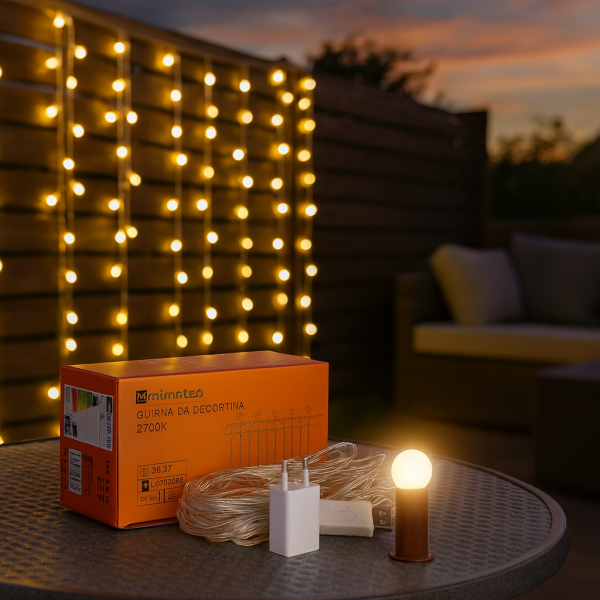 Cortina de Guirnalda Exterior LED con Usb 3*1m - NLM2961 - Imagen 3