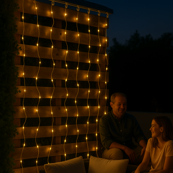 Cortina de Guirnalda Exterior LED con Usb 3*1m - NLM2961 - Imagen 7