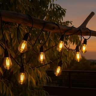 Guirnalda Led Solar de 10 bombillas 6,5M Exterior IP54 - N