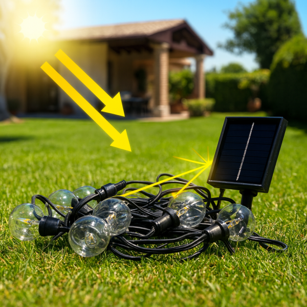 Guirnalda Led Solar de 15 bombillas 7,5M Exterior IP54 - N - Imagen 6