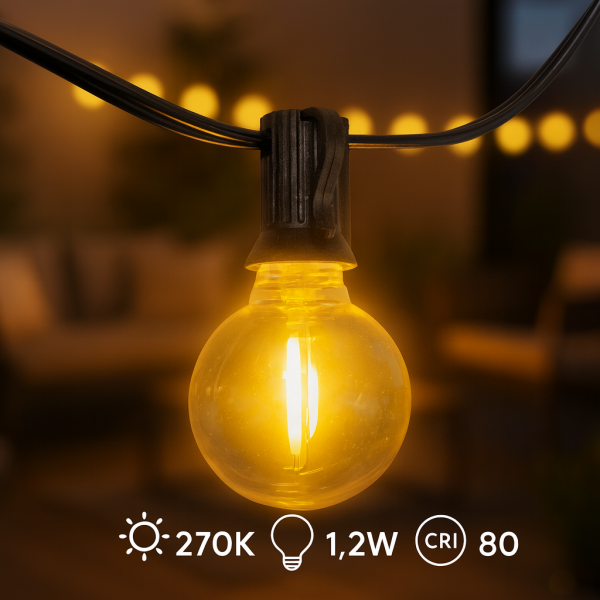 Guirnalda Led Solar de 15 bombillas 7,5M Exterior IP54 - N - Imagen 8