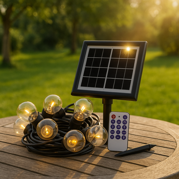 Guirnalda Led Solar de 10 bombillas 7,5M Exterior IP65 - NLM8958 - Imagen 4