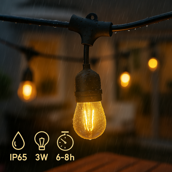 Guirnalda Led Solar de 10 bombillas 7,5M Exterior IP65 - NLM8958 - Imagen 5