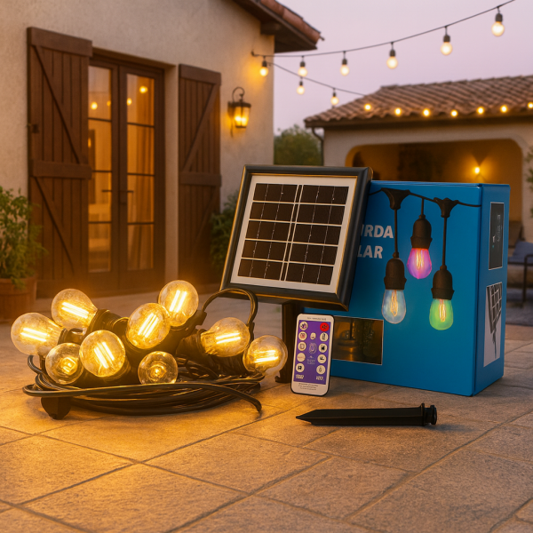 Guirnalda Led Solar de 10 bombillas 7,5M Exterior IP65 - NLM8958 - Imagen 6