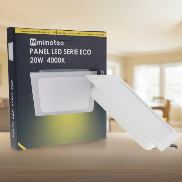 Downlight LED Cuadrado Serie Eco 20W - N - Imagen 2
