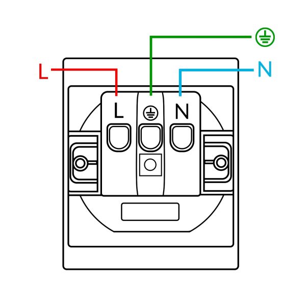 Enchufe Empotrable Tipo Schuko con USB + C - CC - N - Imagen 2
