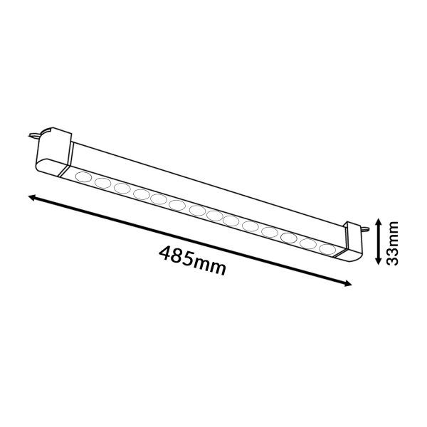 Foco LED para carril Lineal Black Dariz 24W Monofásico CCT - N - Imagen 2