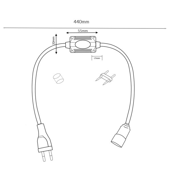 Rectificador manguera LED 220V 7W/m - NLM0091 - Imagen 2