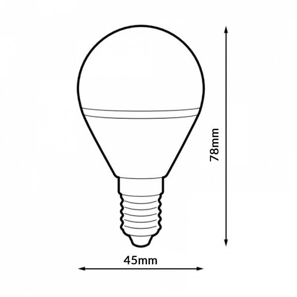 Bombilla LED SF G45 5W E14 - N - Imagen 2