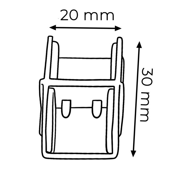 Doble adaptador crimpable para Tira LED 220VAC Cob - NGA0082 - Imagen 3